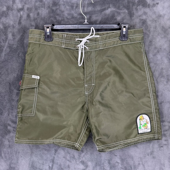 Katin Other - Katin Kanvas Mens 33 Olive Green Board Shorts Custom Surf Trunks Made in USA